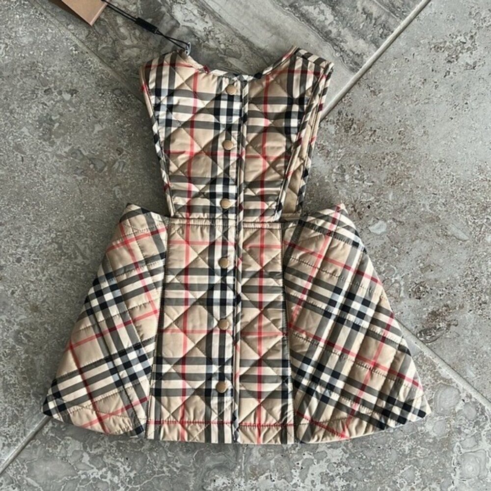 Burberry Halima Check-Print Quilted Jumper, NWT, Size 12 Mos - Picture 6 of 14